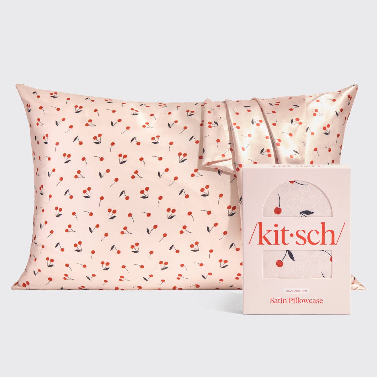 Satin Pillowcase Standard - Cherry
