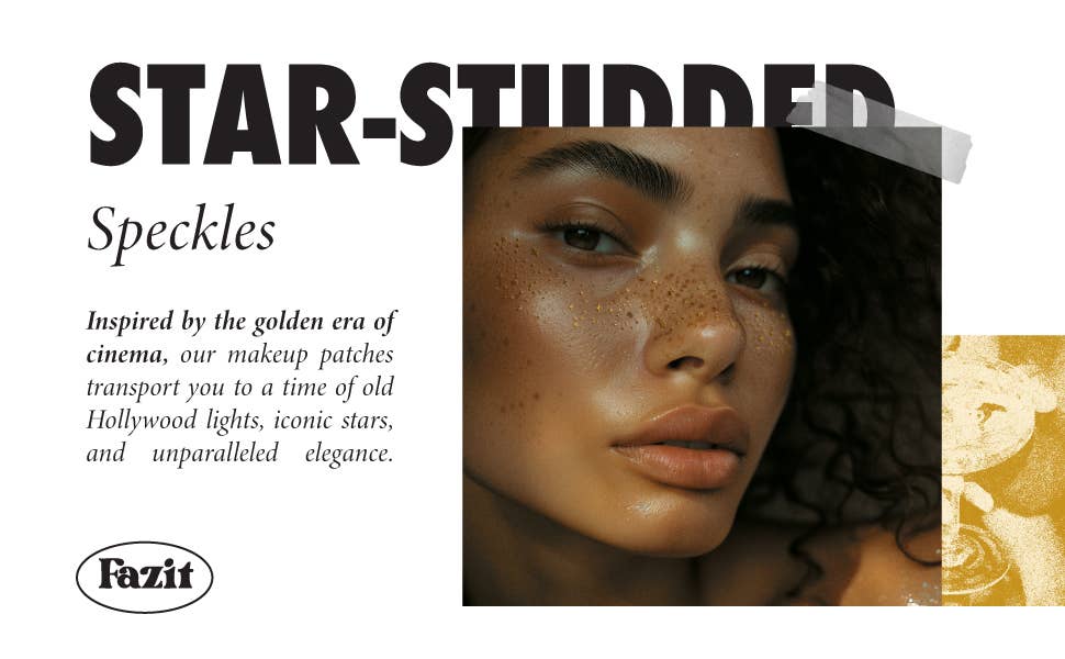 Gold Glitter Freckles — Makeup patches for every occasion