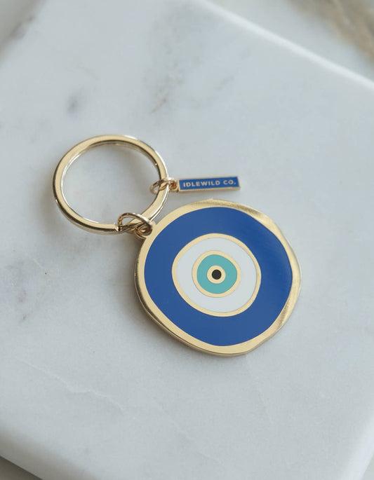 Evil Eye Enamel Keychain