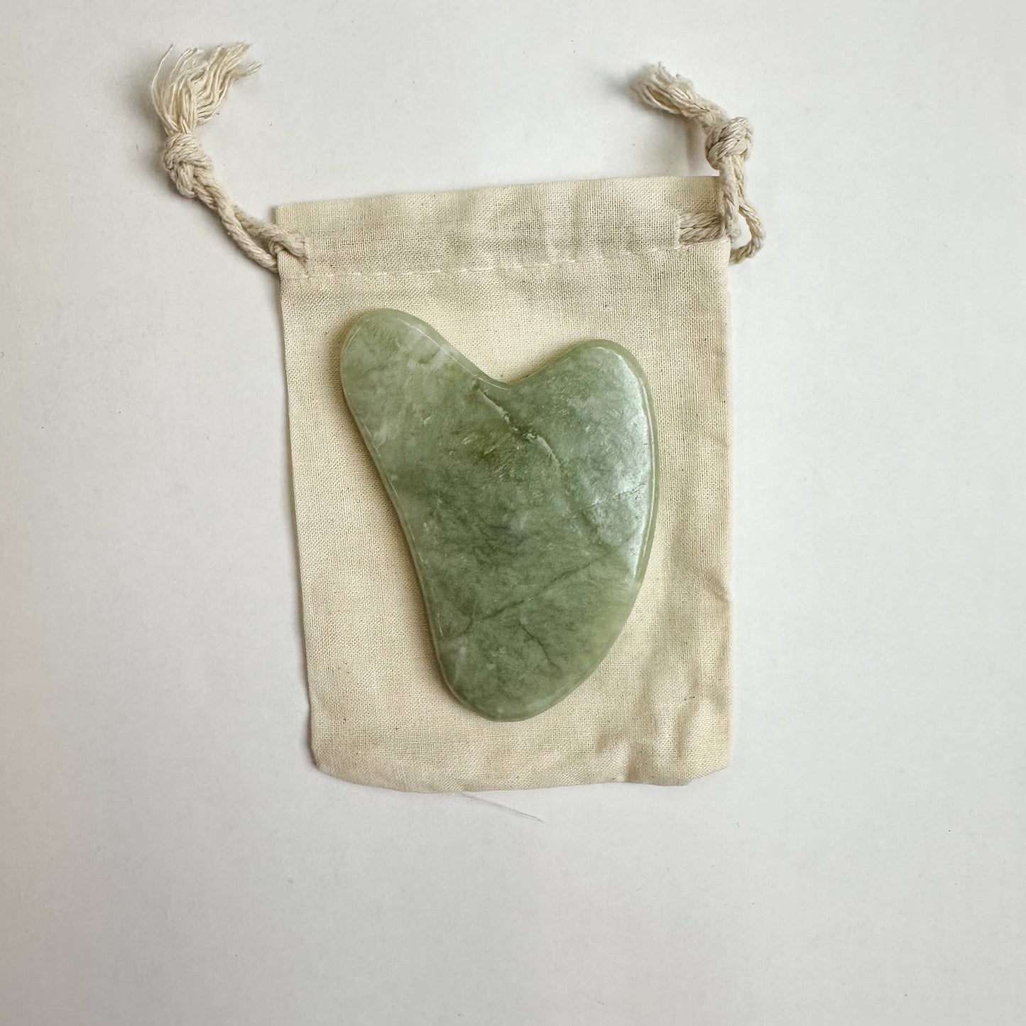 Stone Gua Sha - Green Jade