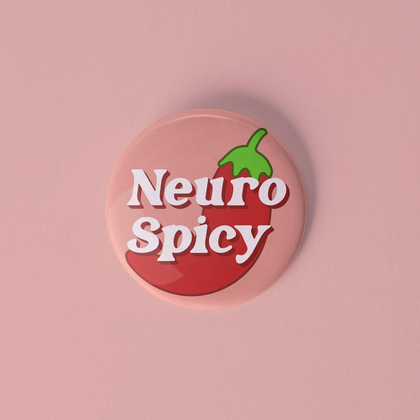 Neuro Spicy Pinback Button