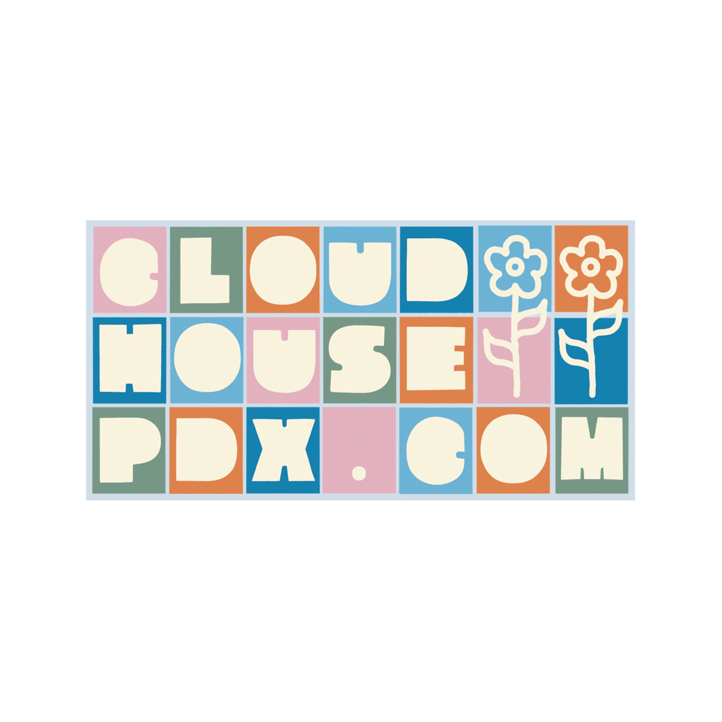 Art Deco Cloudhouse Sticker