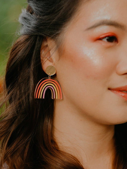 Sunset Rainbow Earrings - Dangles