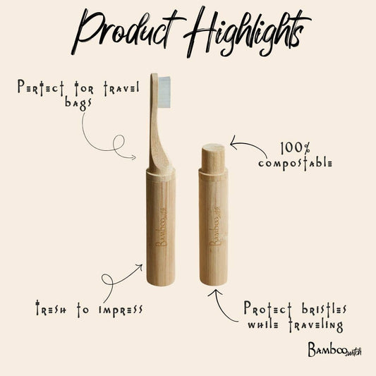 Compostable Bamboo Travel Toothbrush