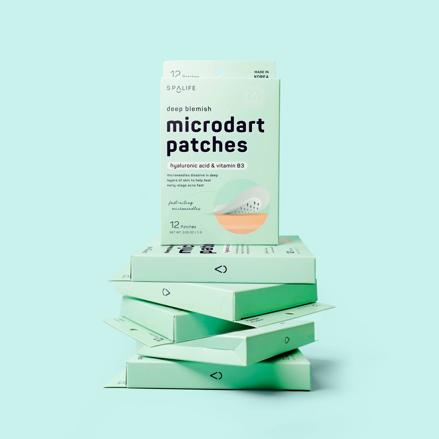 Deep Blemish Microdart Patches with Hyaluronic Acid & Vitamin B3 - 12ct