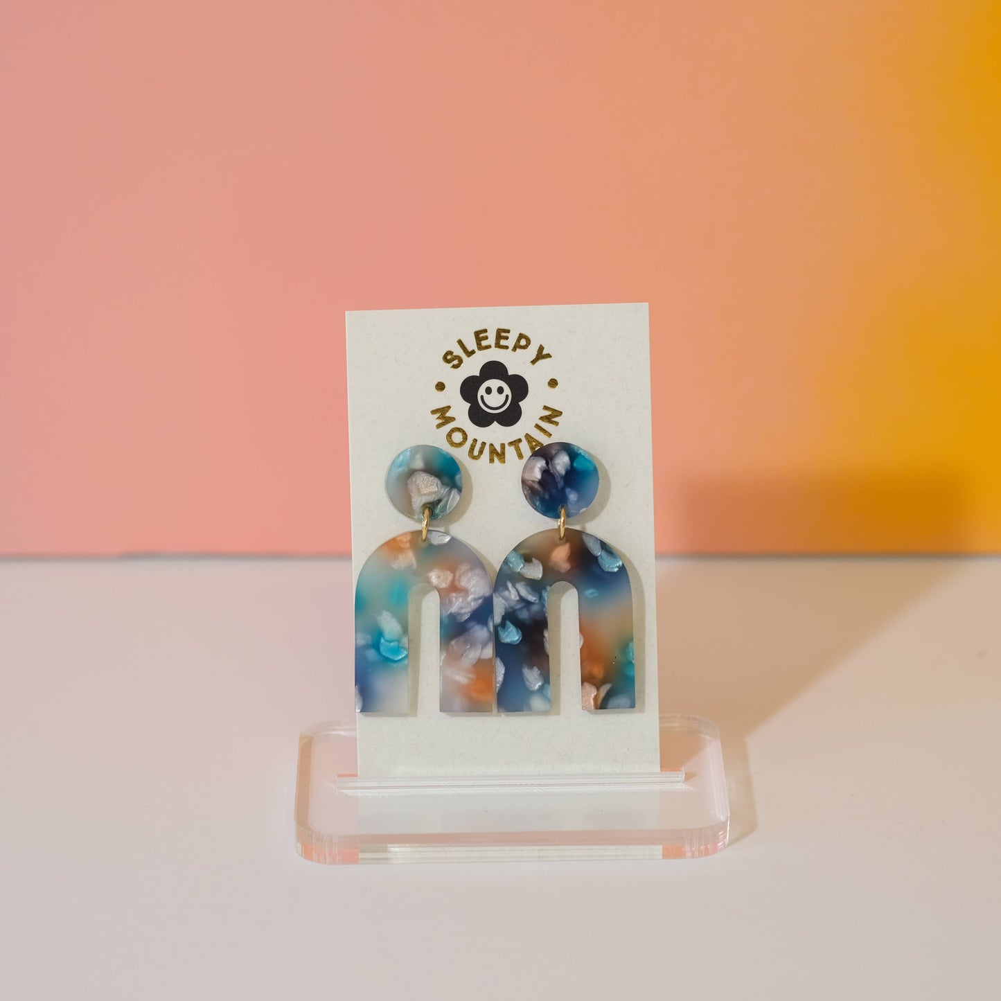 Arch Earrings Petals Collection - Blue Dream