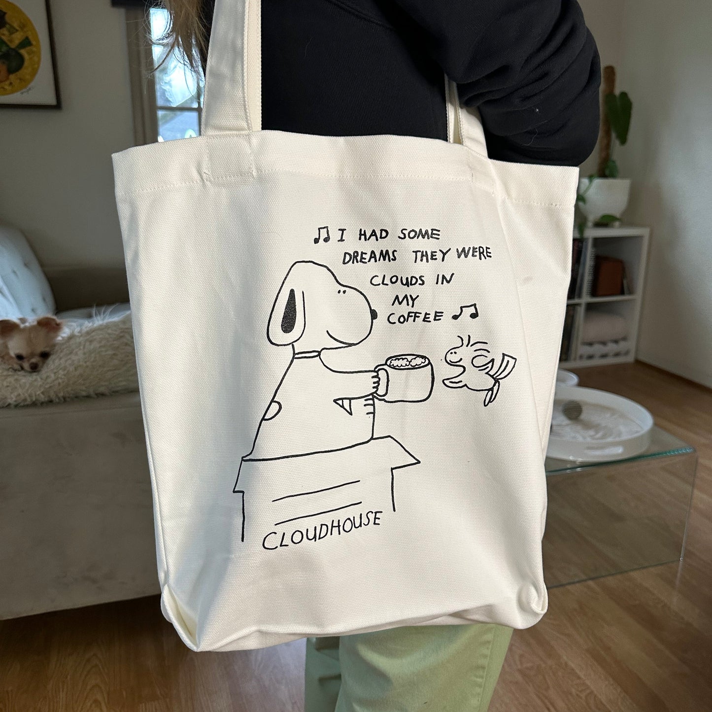 Natural - Clouds in My Coffee Tote