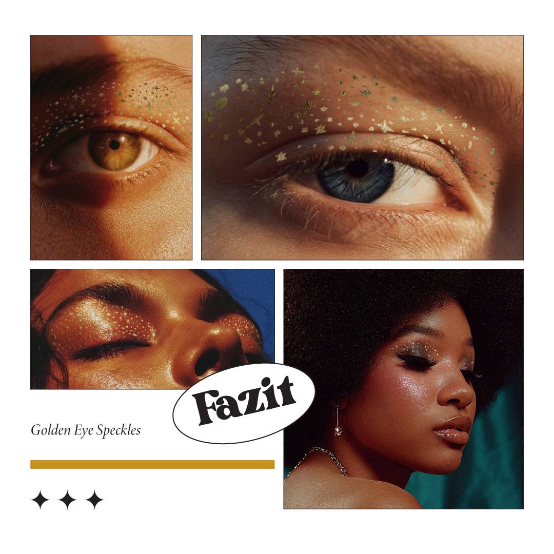 Golden Eye Shadow Speckles Makeup Patches for Halloween