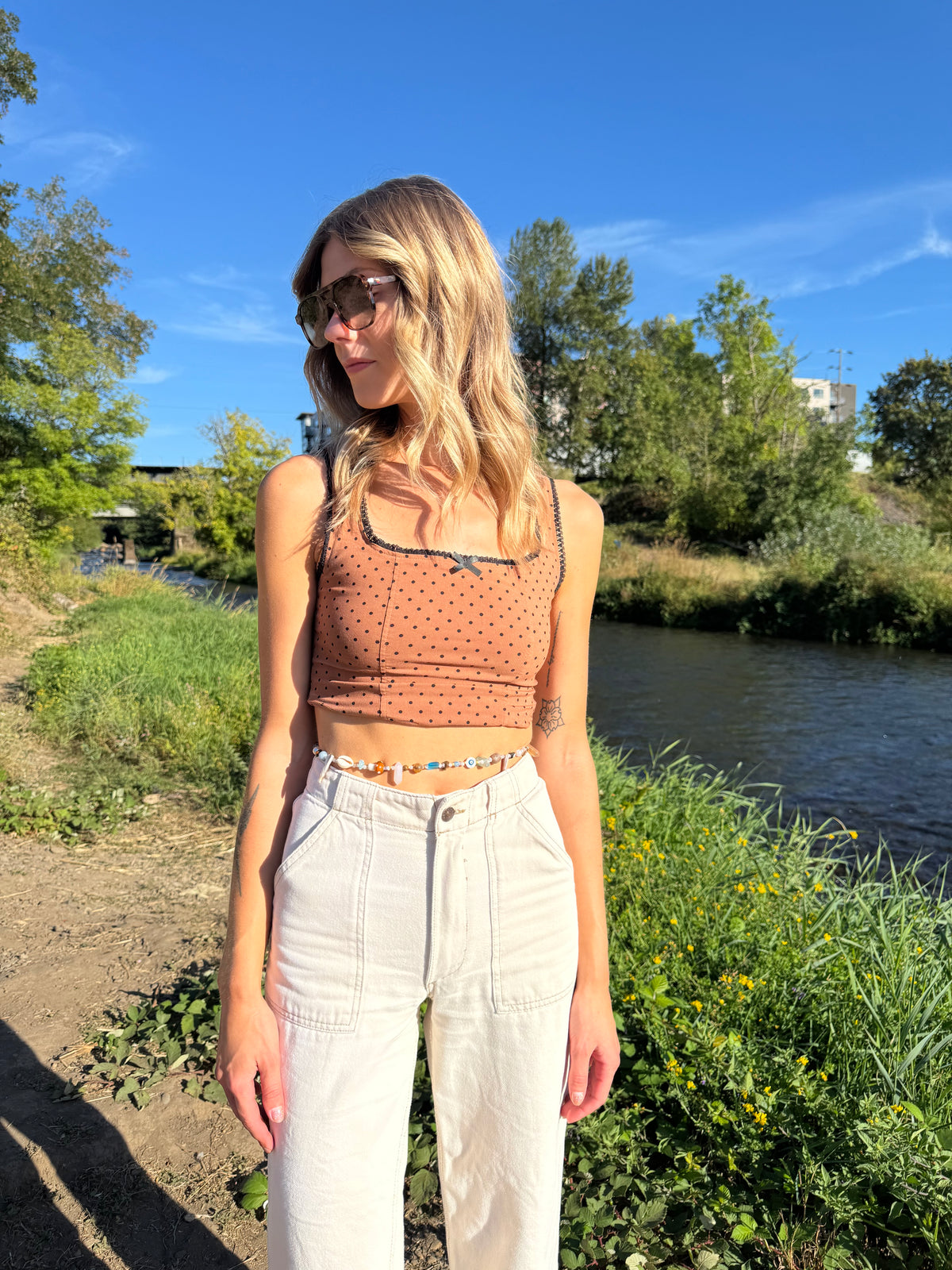 Beaded Belly Chain by Silver Strawberry