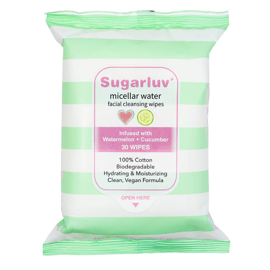 Facial Cleansing Wipes Micellar Cucumber/Watermelon 30 Count