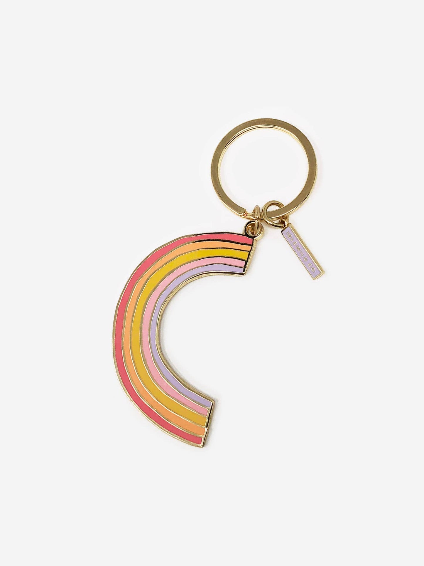 Rainbow Enamel Keychain