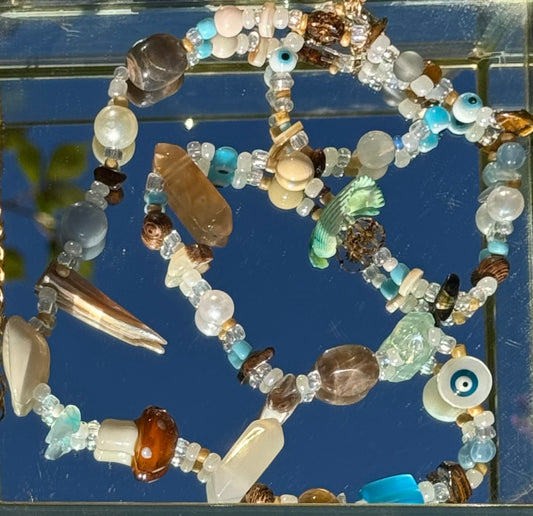 Beaded Belly Chain by Silver Strawberry
