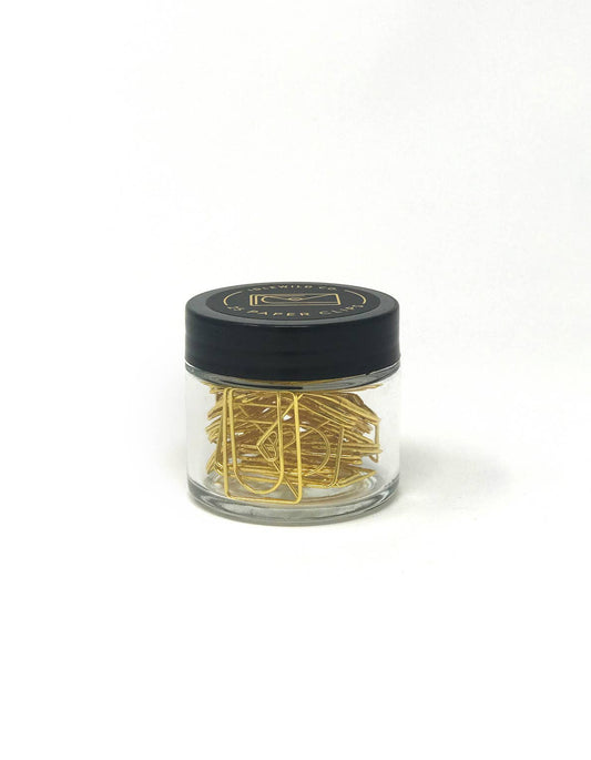 Love Letter Gold Plated Paper Clips (Jar of 25)