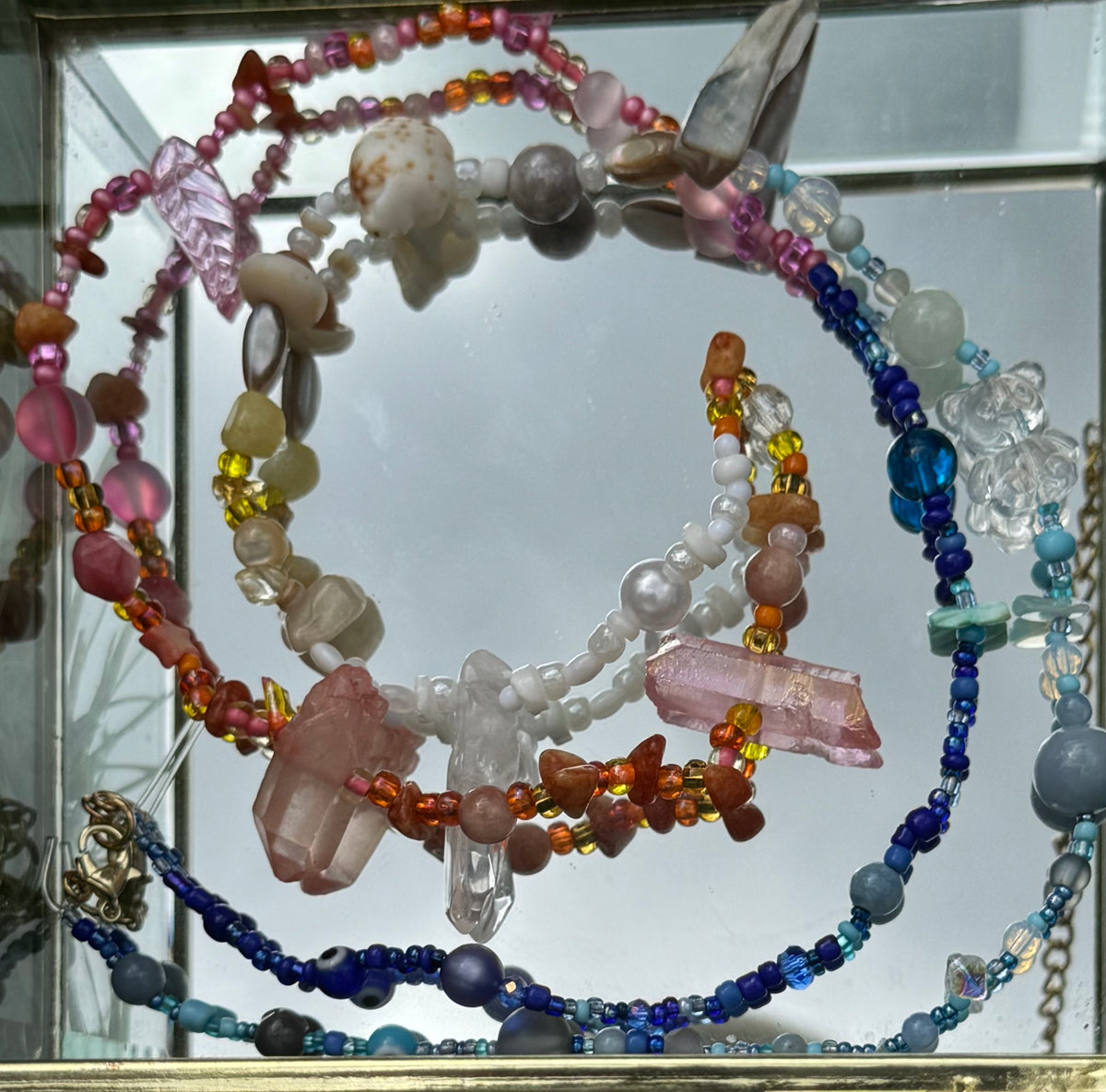 Beaded Belly Chain by Silver Strawberry