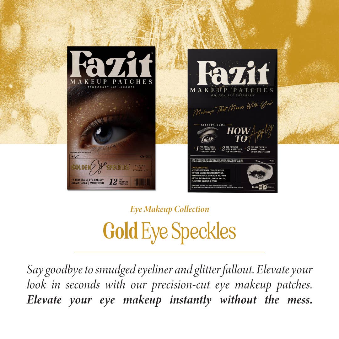 Golden Eye Shadow Speckles Makeup Patches for Halloween
