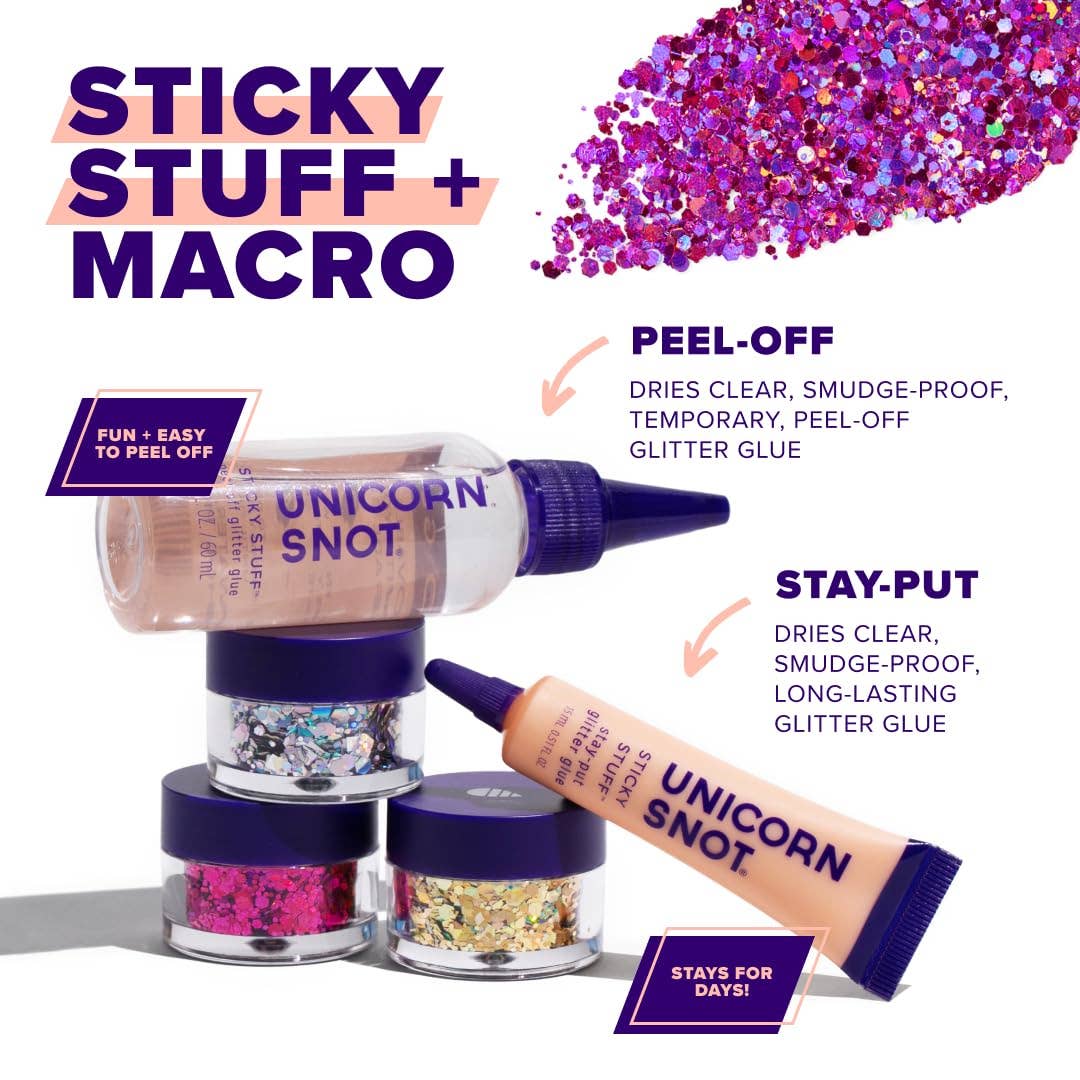 Macro Body Glitter | Fuchsia-Zinnia | Chunky Body Glitter