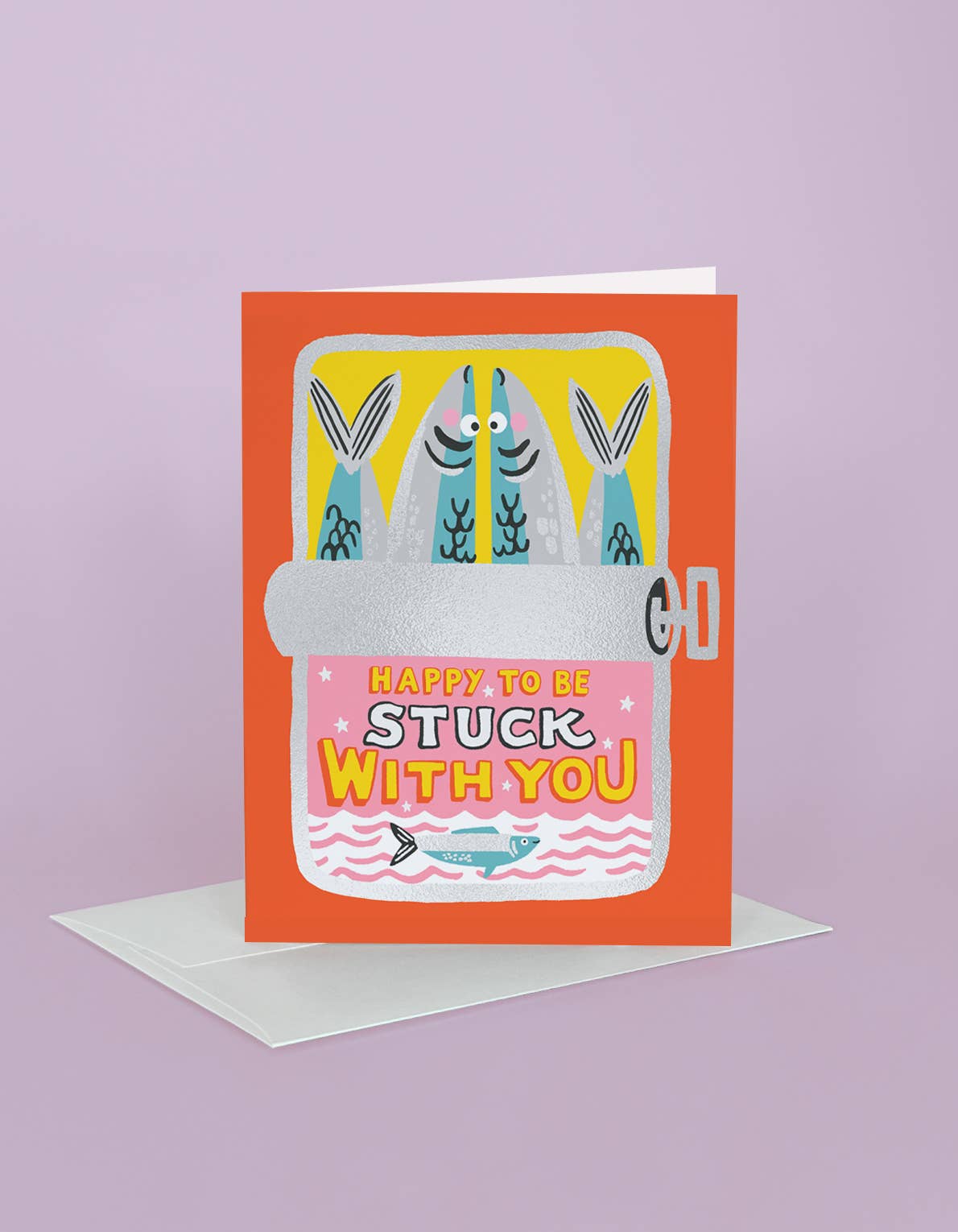 Stuck with You Sardines Greeting Card