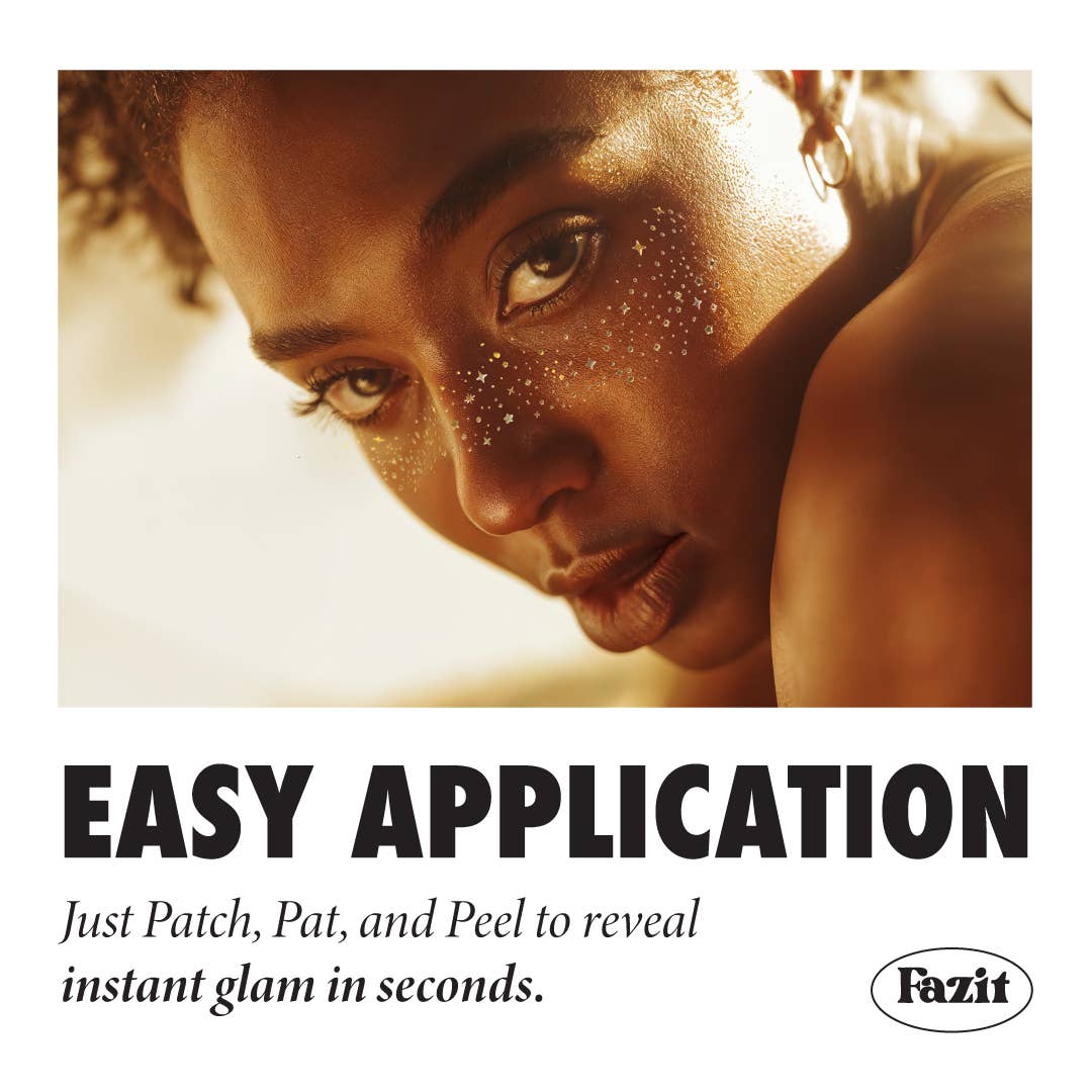 Gold Glitter Freckles — Makeup patches for every occasion