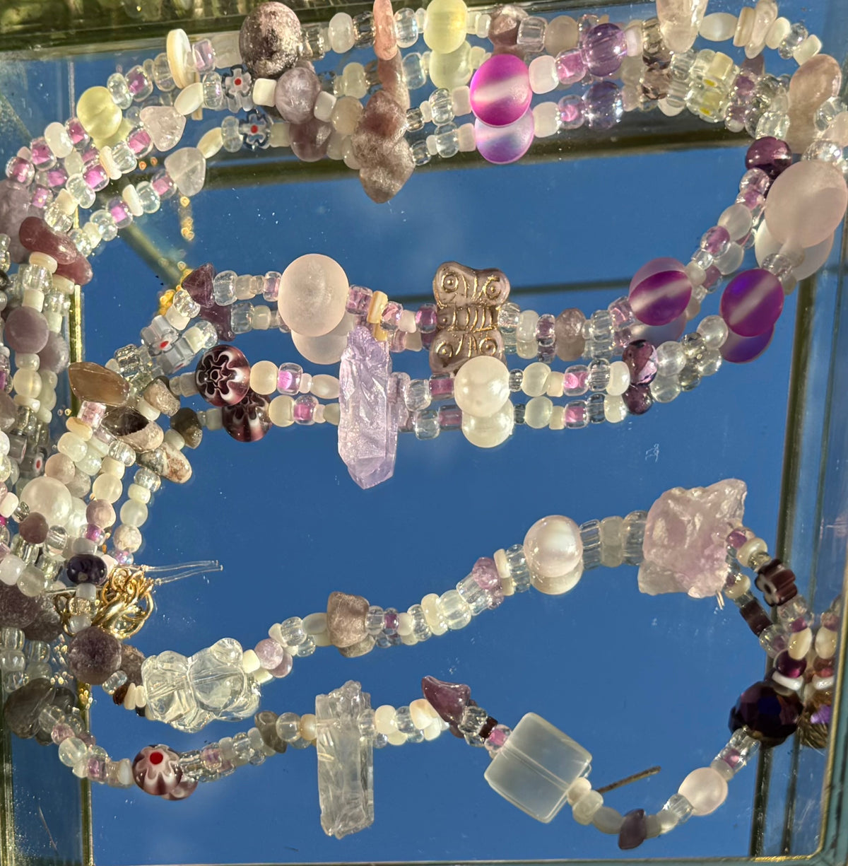 Beaded Belly Chain by Silver Strawberry