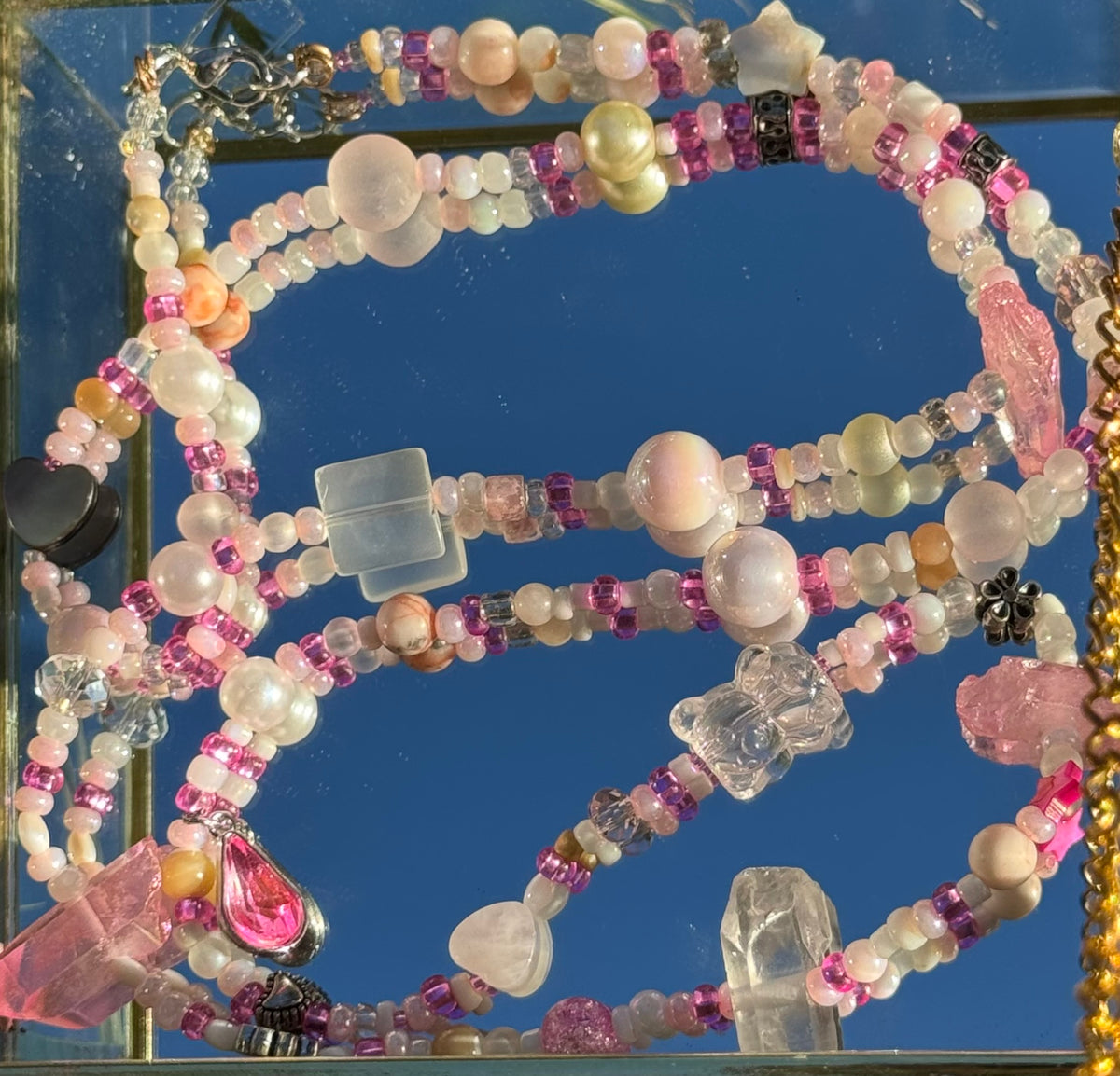 Beaded Belly Chain by Silver Strawberry