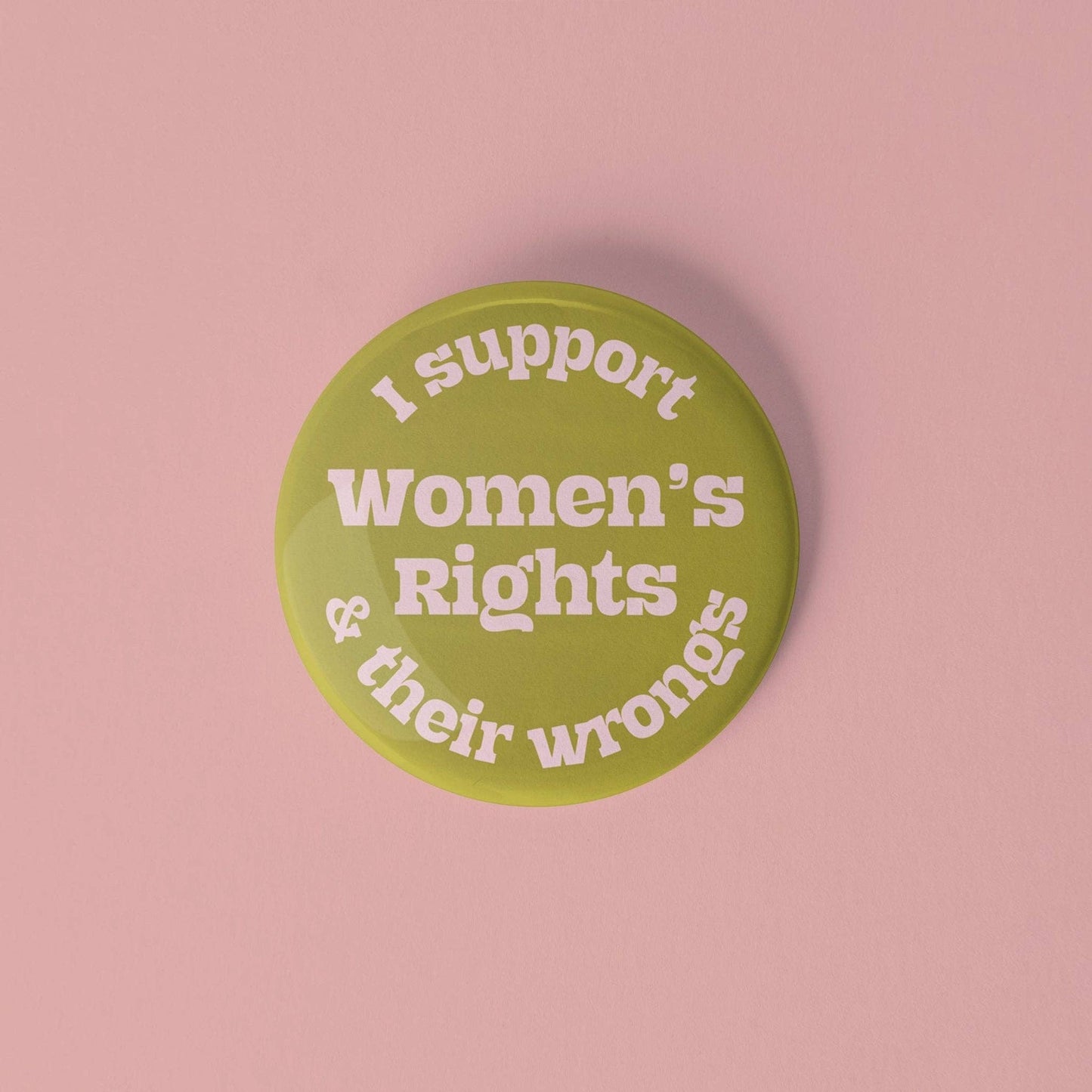 Women’s rights pinback button