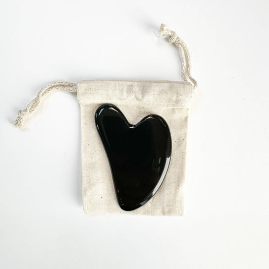 Stone Gua Sha - Obsidian