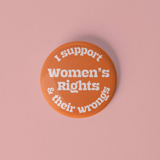 Women’s rights pinback button