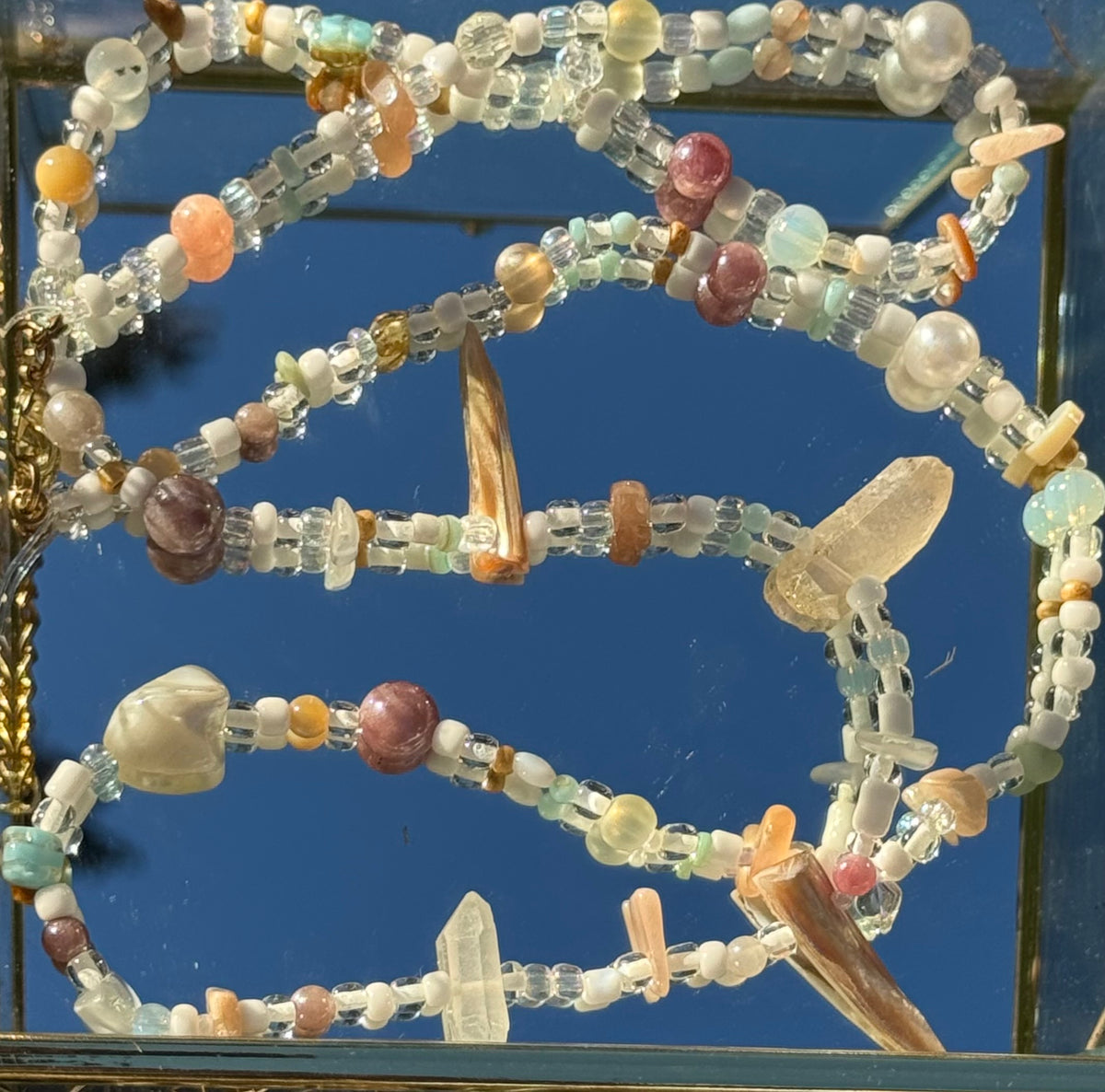 Beaded Belly Chain by Silver Strawberry