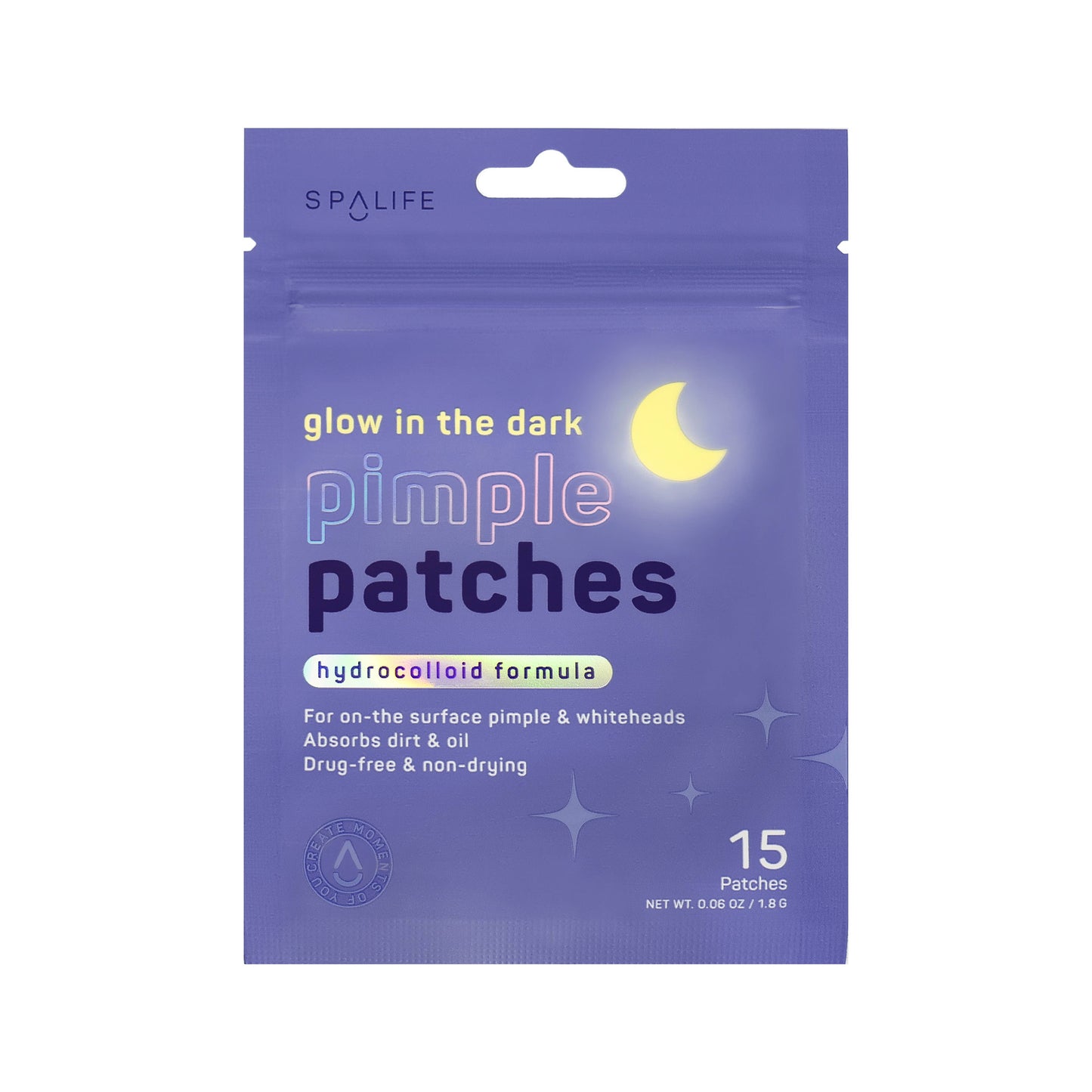 Hydrocolloid Pimple Patches - Glow in the Dark Moons (Multiple Sizes)