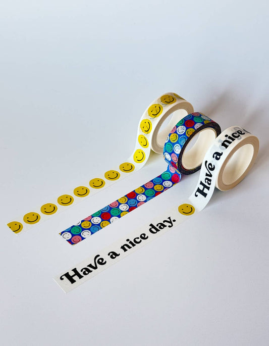 Have a Nice Day Washi Tape, Set of 3