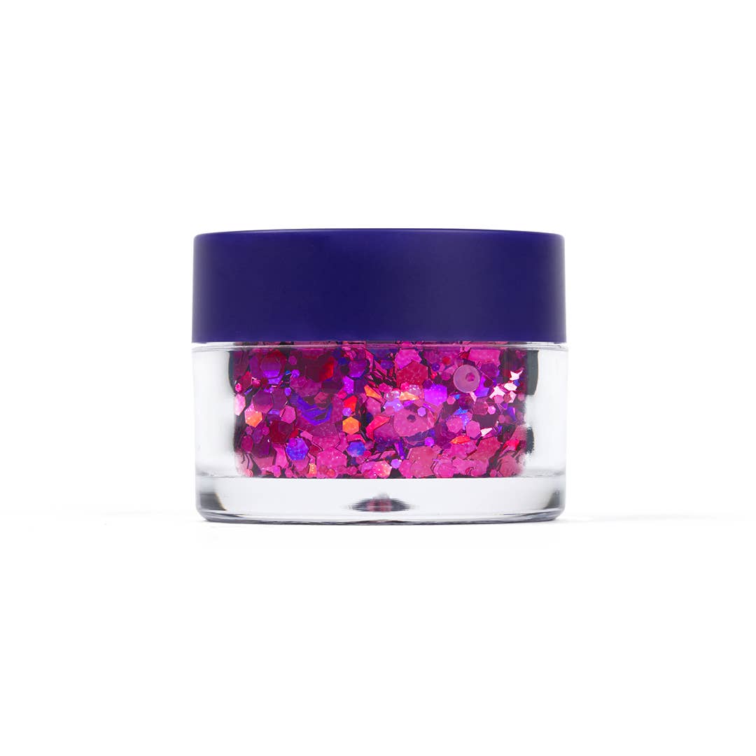 Macro Body Glitter | Fuchsia-Zinnia | Chunky Body Glitter