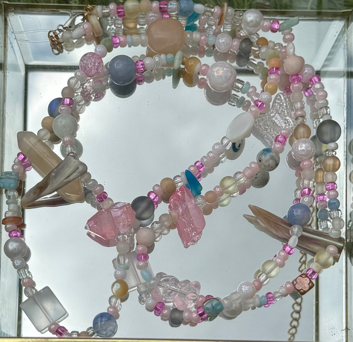 Beaded Belly Chain by Silver Strawberry