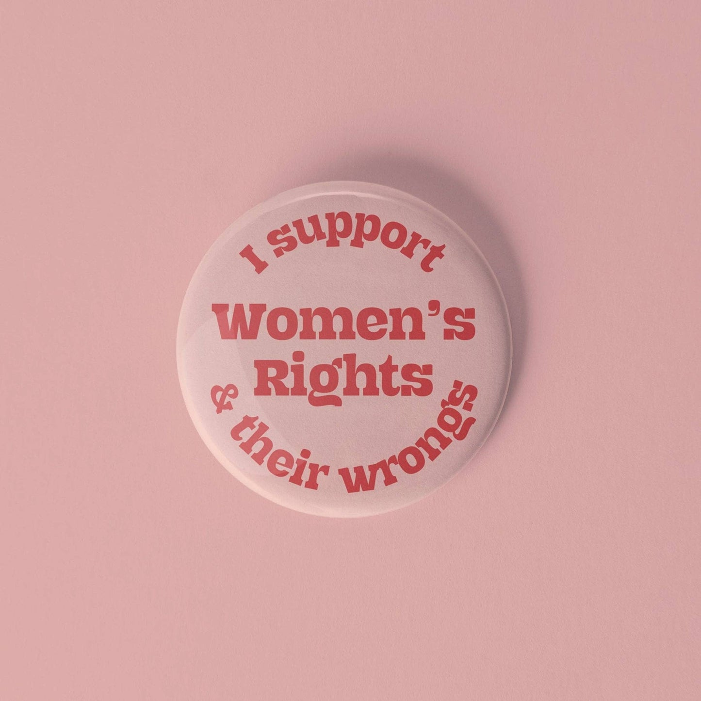 Women’s rights pinback button