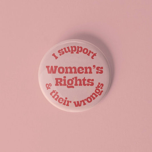 Women’s rights pinback button