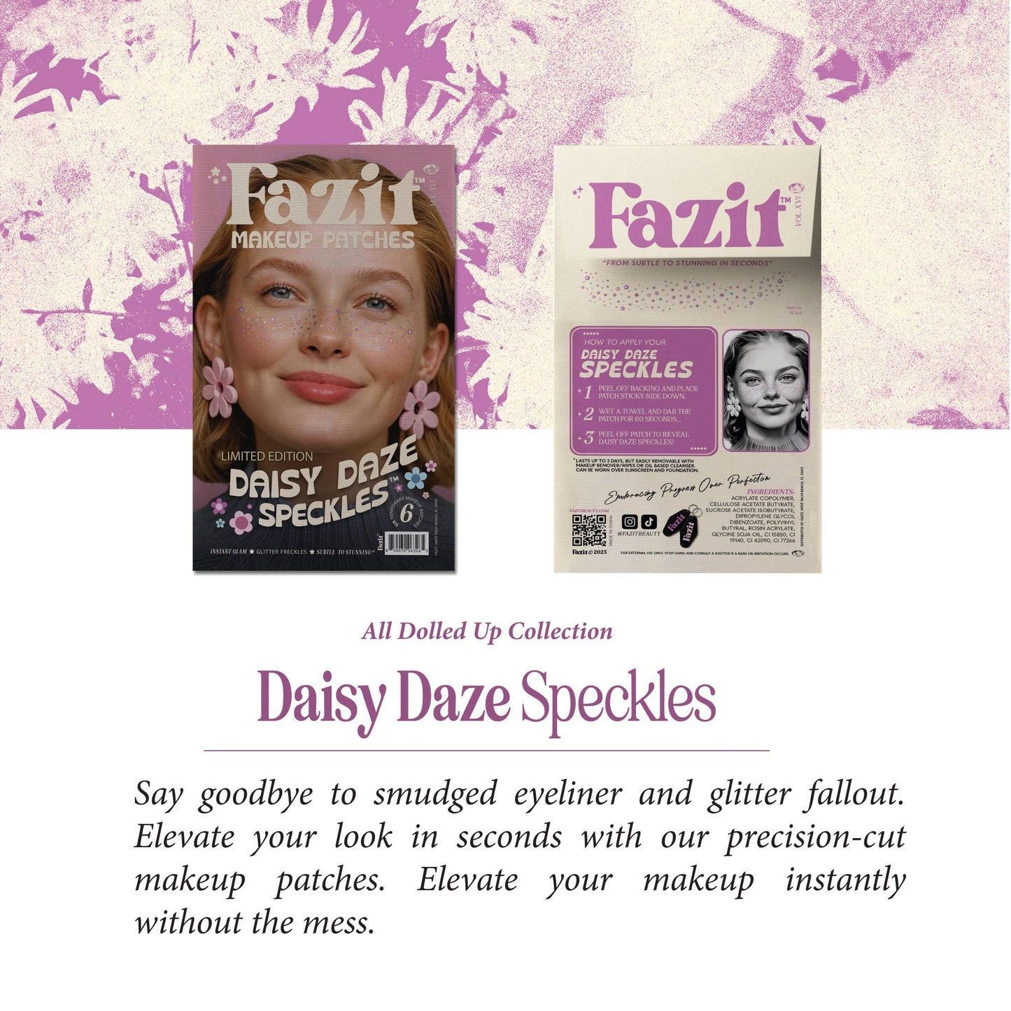 Daisy Daze Speckles — Spring Bloom Makeup Patches