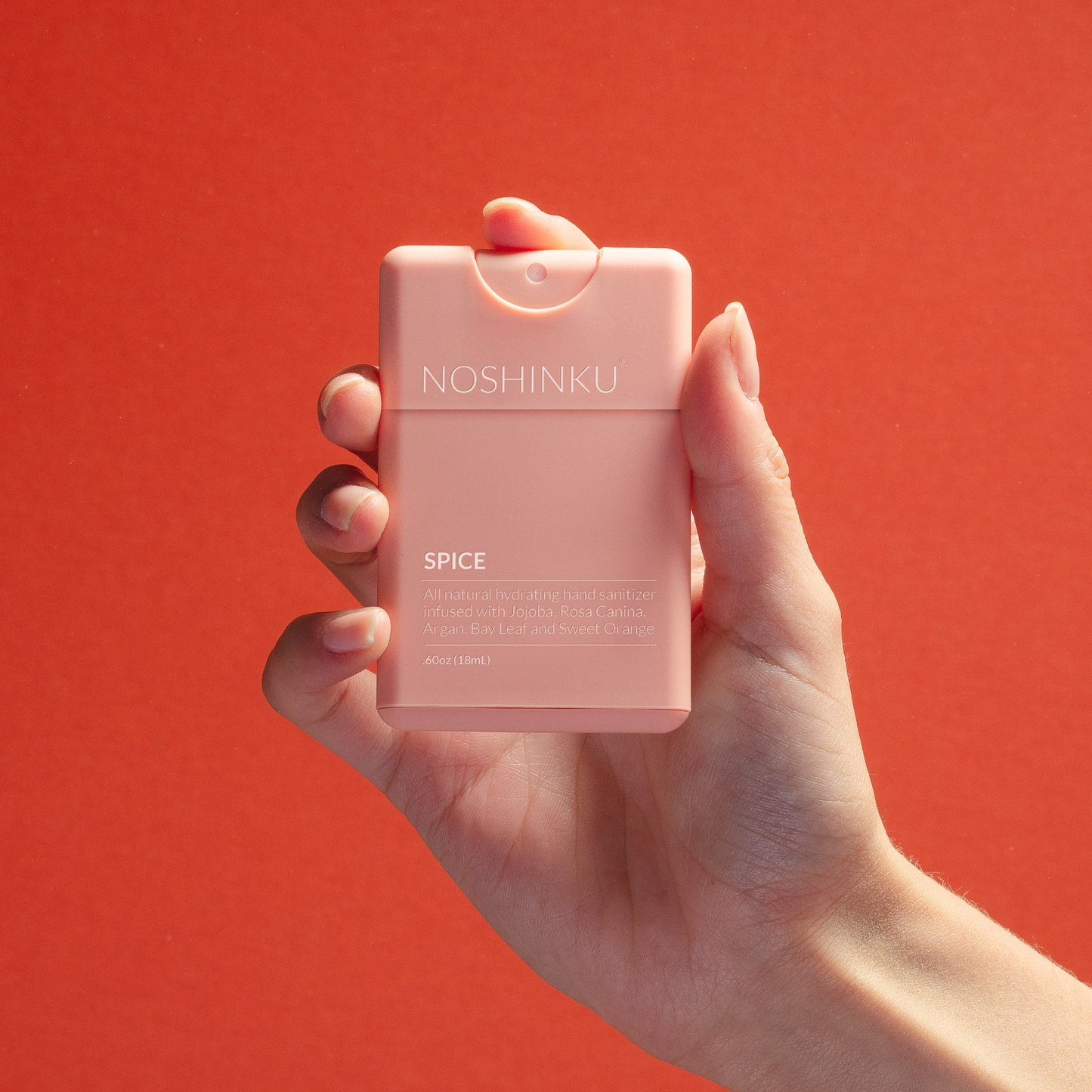 Refillable Orange Coriander Pocket Hand Sanitizer