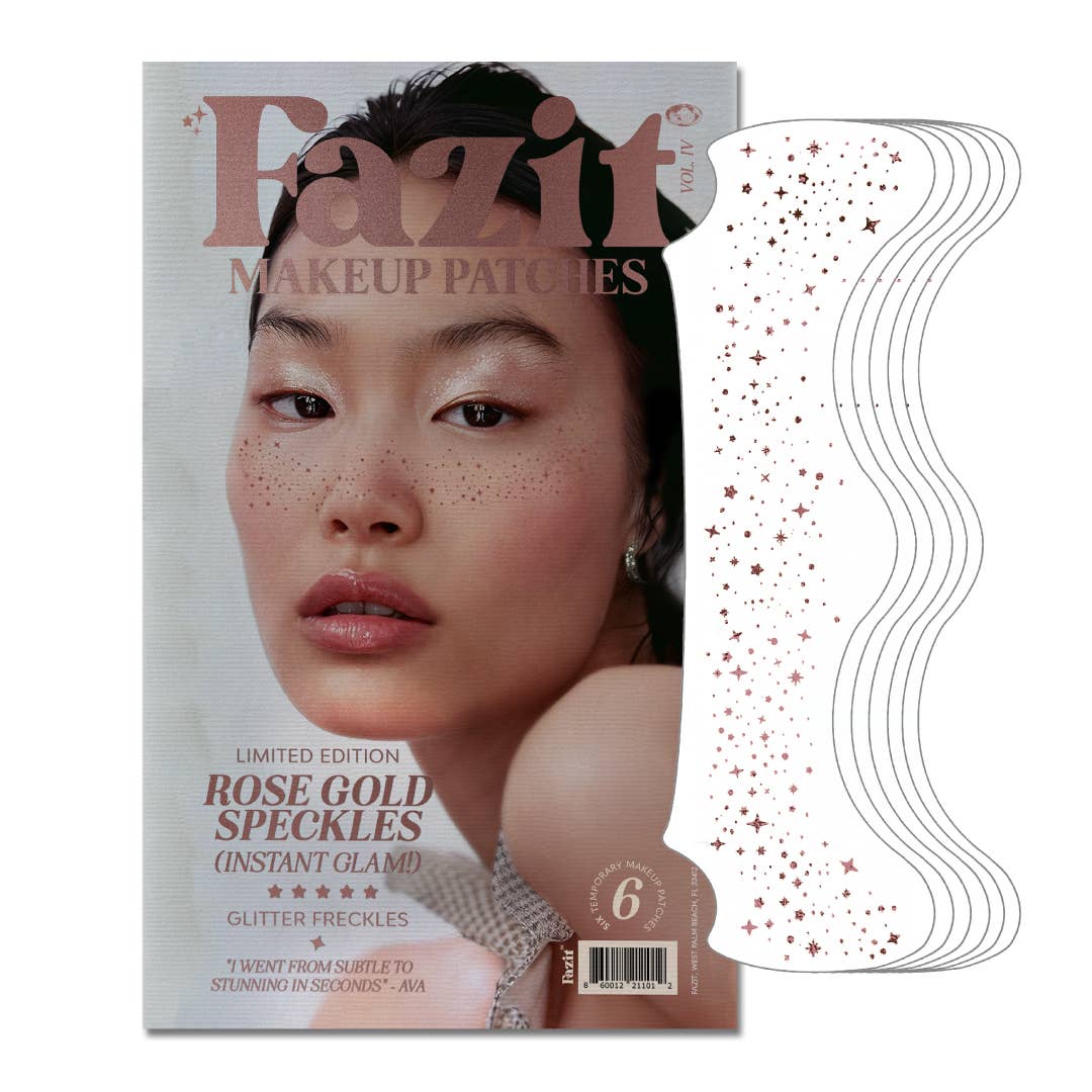 Rose Gold Stardust Speckles —Makeup patch for every occasion