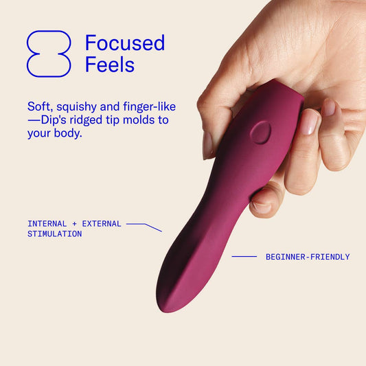 Dip, Versatile Classic Vibrator - Plum
