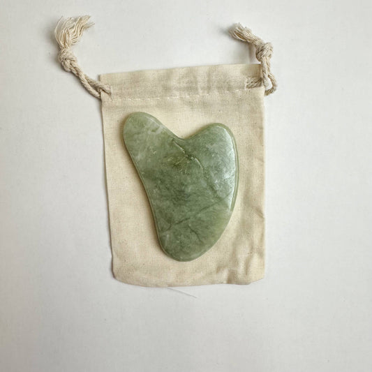 Stone Gua Sha - Green Jade