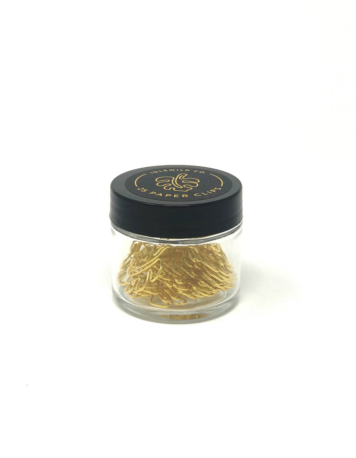 Monstera Gold Plated Paper Clips (Jar of 25)