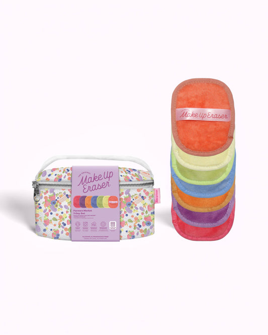 Make Up Eraser 7-Day Set & Cosmetic Bag - LIMITED EDITION Farmer's Market