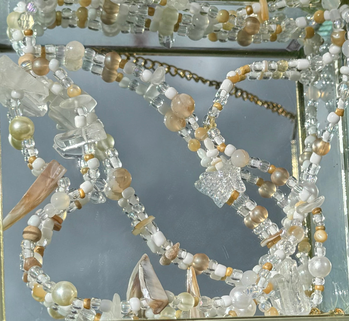 Beaded Belly Chain by Silver Strawberry