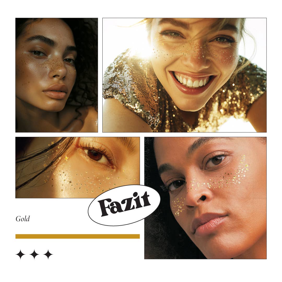 Gold Glitter Freckles — Makeup patches for every occasion