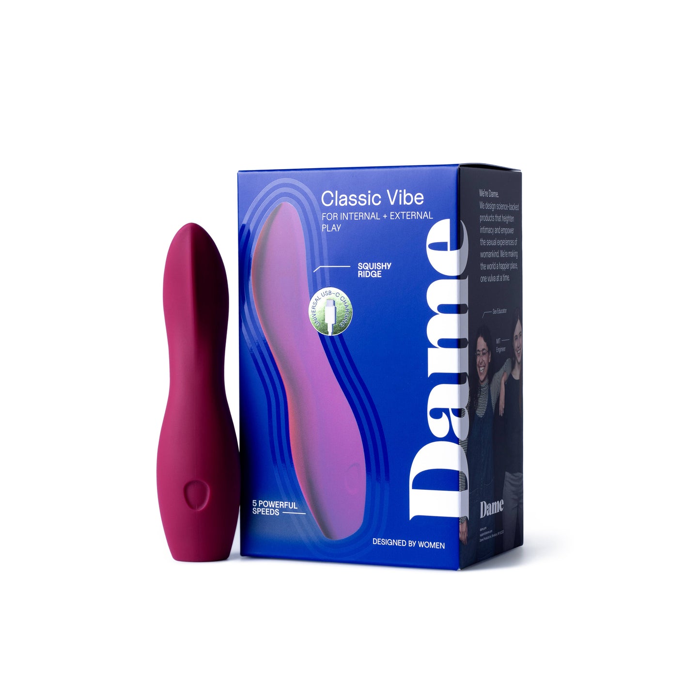 Dip, Versatile Classic Vibrator - Plum