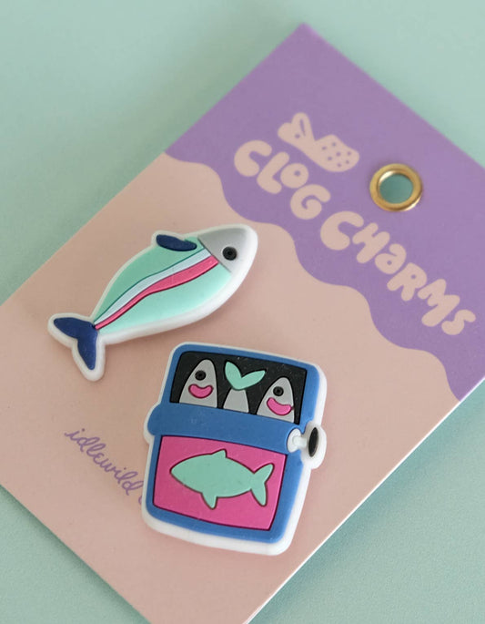 Tinned Fish Croc Clog Charms