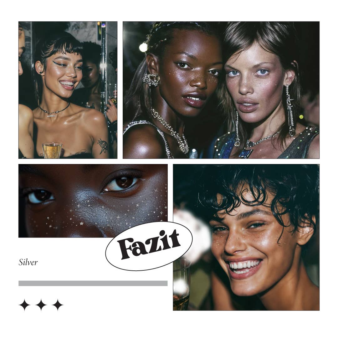 Silver Glitter Freckles —Makeup patches for every occasion