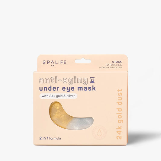 Silver & Gold Anti-Aging Undereye Masks - 6 Pairs