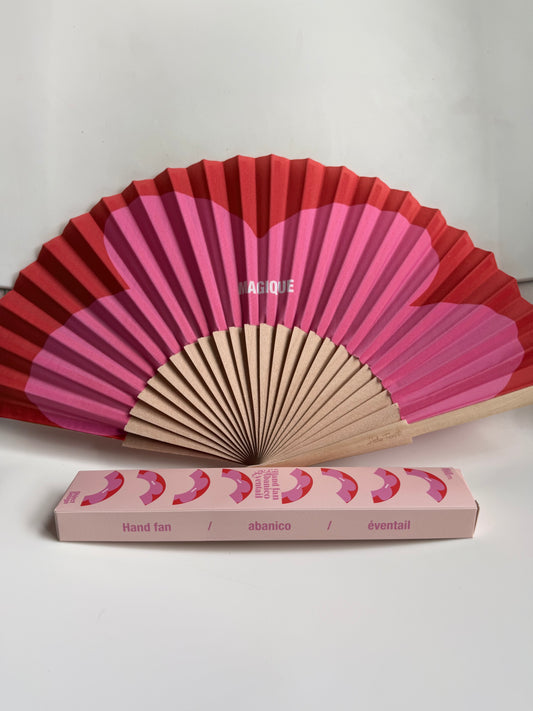 Helio Ferretti Hand Fan - Magique Pink