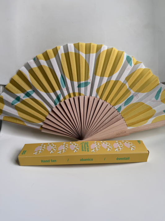 Helio Ferretti Hand Fan - Lemon