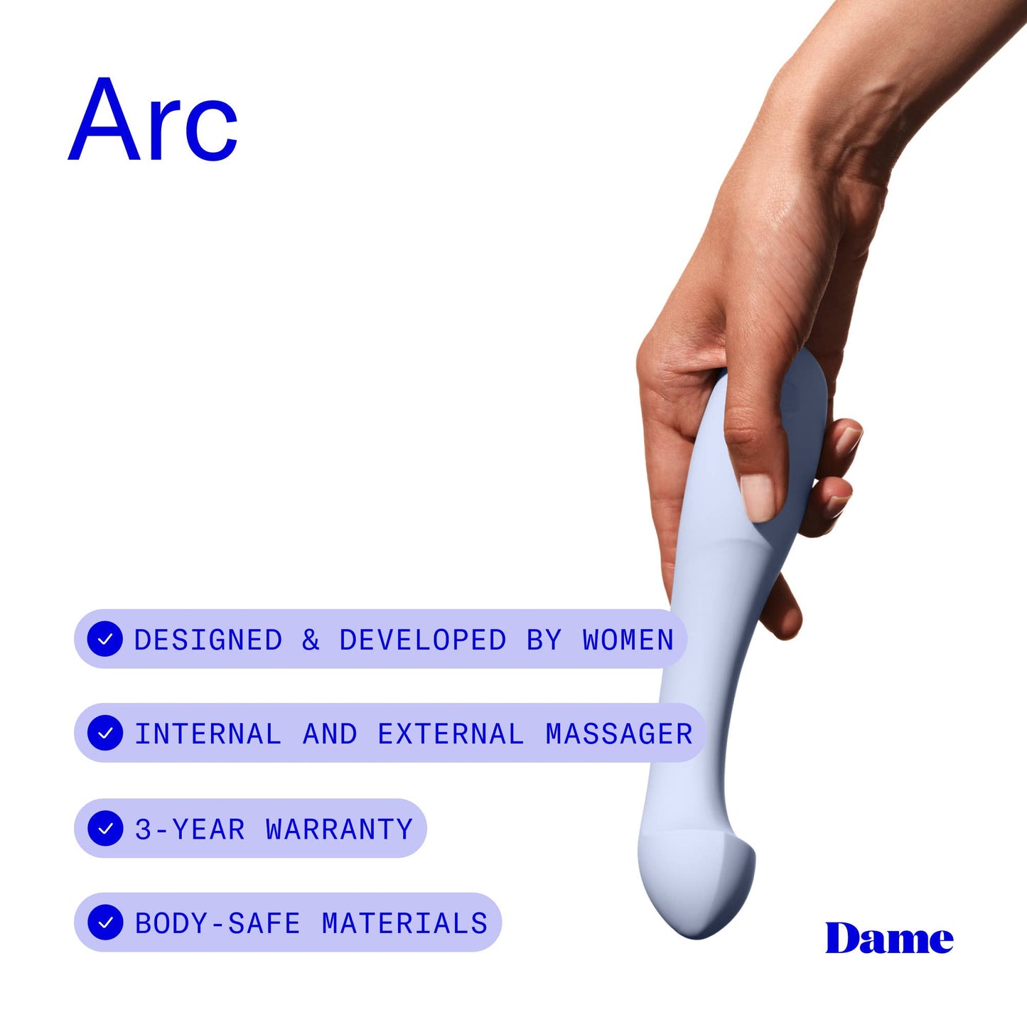 Arc Vibrator - Ice | G-Spot & Clitoral Stimulation